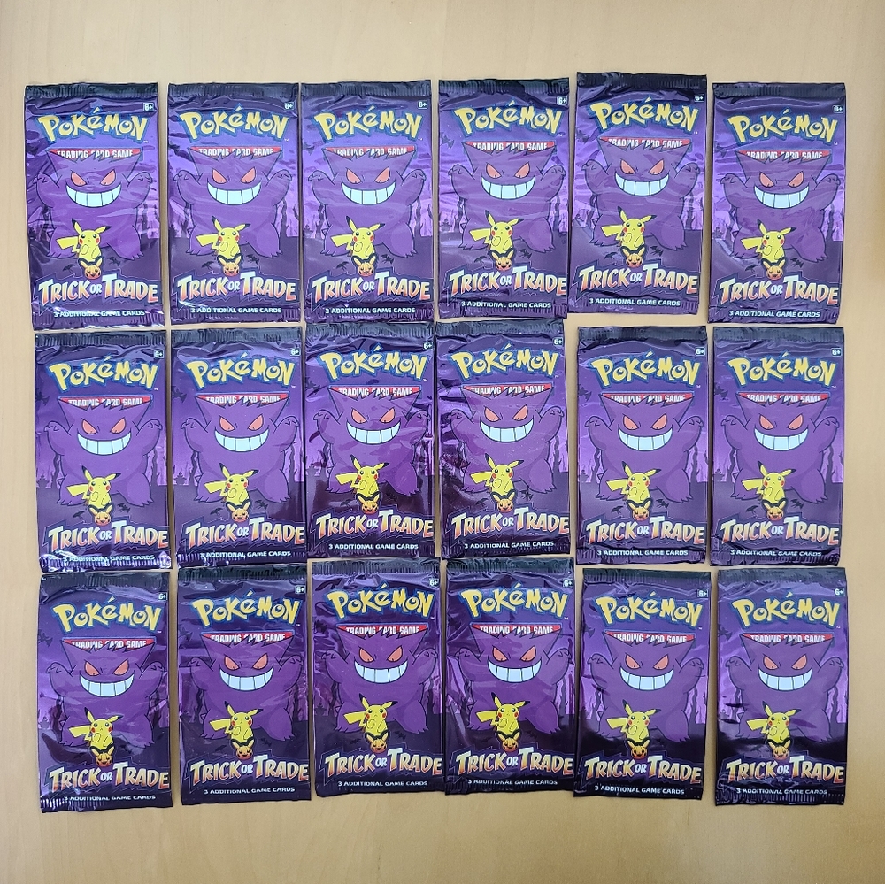 Pokémon Trick or Trade BOOster Packs X 18 - Picture 1 of 4